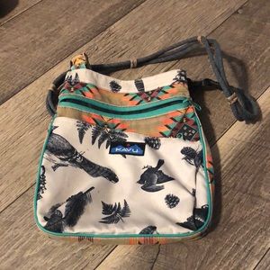 Kavu purse with bird pattern